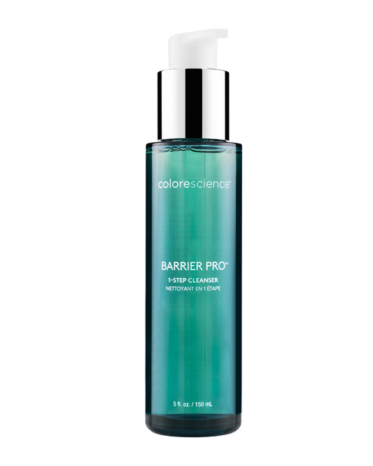 Colorescience Barrier Pro 1-Step Cleanser pump bottle, gentle daily face cleanser for barrier repair, 5 fl oz