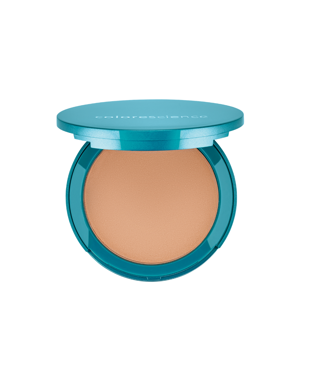 Colorescience Natural Finish Pressed Foundation SPF 20 compact in a tan shade, mineral powder foundation