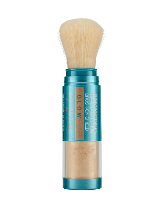 Colorescience Sunforgettable Total Protection Brush-On Shield Glow SPF 50 refillable powder sunscreen brush