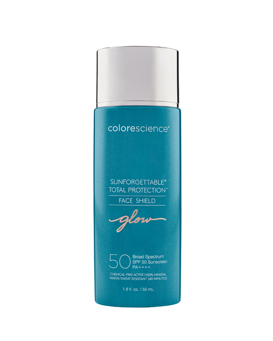 Colorescience Sunforgettable Total Protection Face Shield Glow SPF 50 mineral face sunscreen with radiant finish, 1.8 fl oz