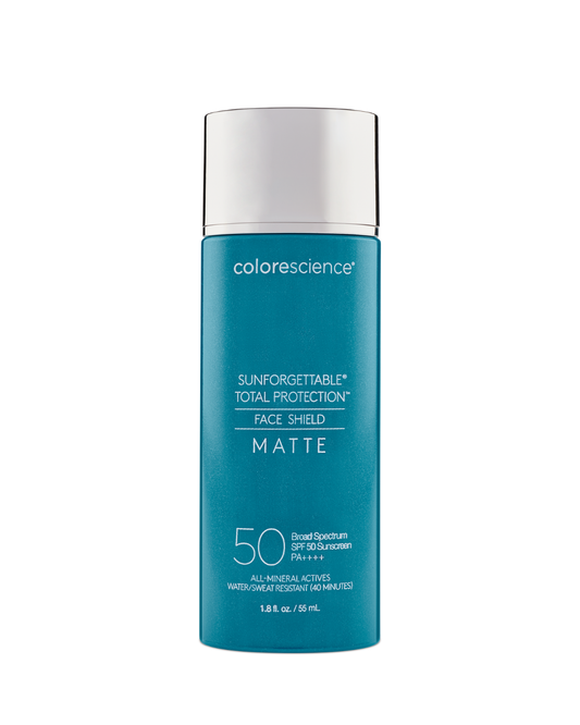Colorescience Sunforgettable Total Protection Face Shield Matte SPF 50 oil control mineral face sunscreen, 1.8 fl oz