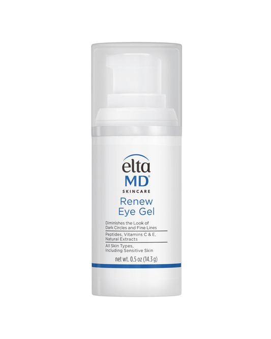 EltaMD Renew Eye Gel pump bottle, peptide eye gel for dark circles and fine lines, 0.5 oz
