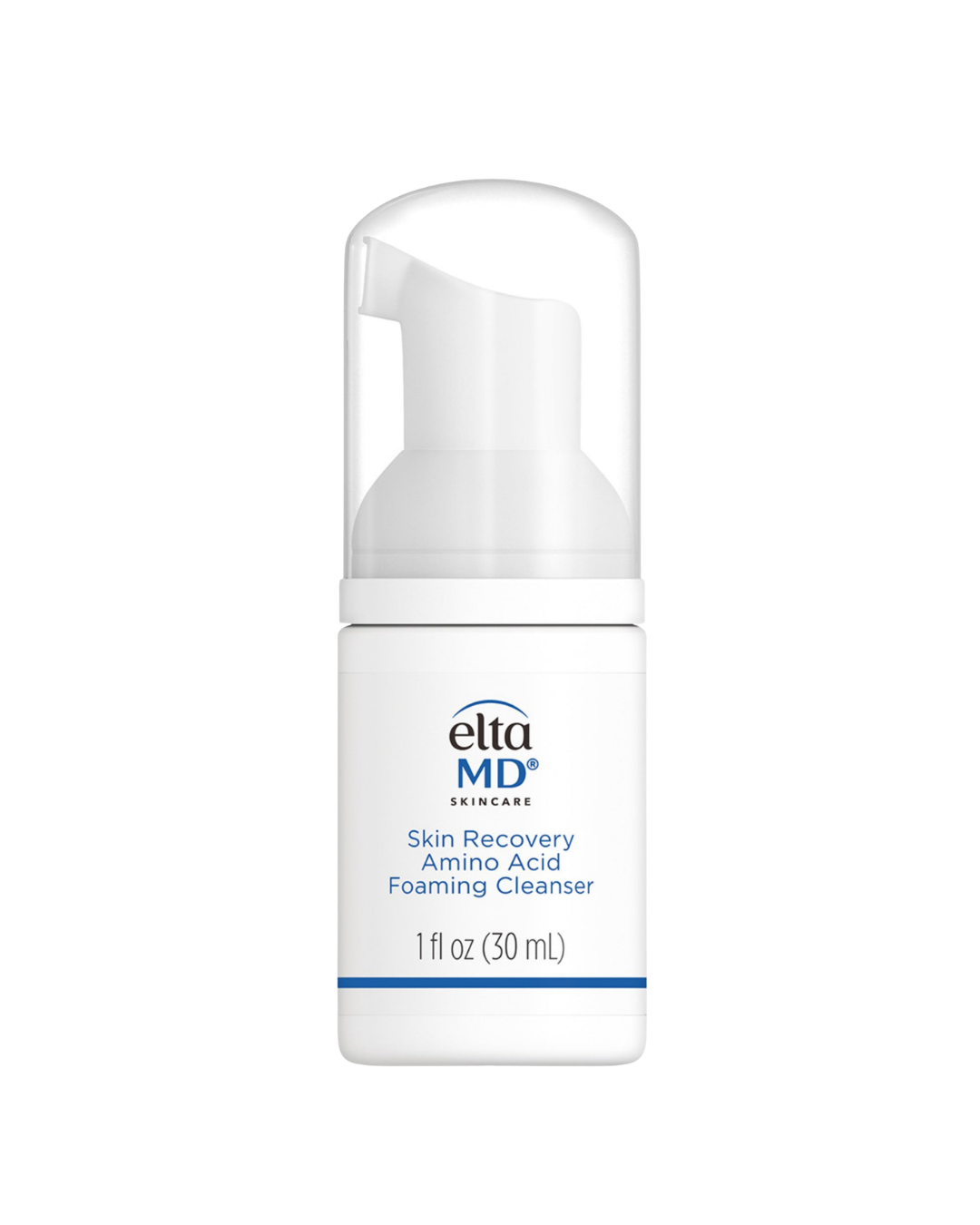 EltaMD Skin Recovery Amino Acid Foaming Cleanser travel size for sensitive and post-procedure skin, 1 fl oz