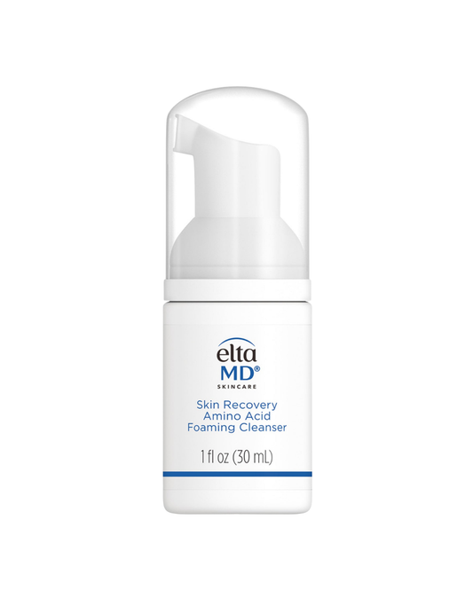 EltaMD Skin Recovery Amino Acid Foaming Cleanser travel size for sensitive and post-procedure skin, 1 fl oz