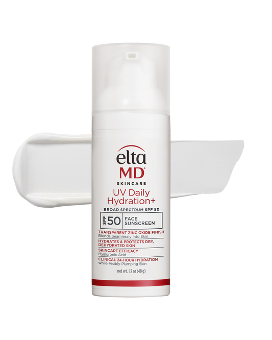 EltaMD UV Daily Hydration+ Broad Spectrum SPF 50 face sunscreen with hyaluronic acid, 1.7 oz pump bottle