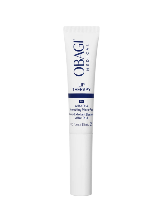 Obagi Medical Lip Therapy AHA plus PHA Smoothing Micro-Peel tube, exfoliating night lip treatment, 0.5 fl oz