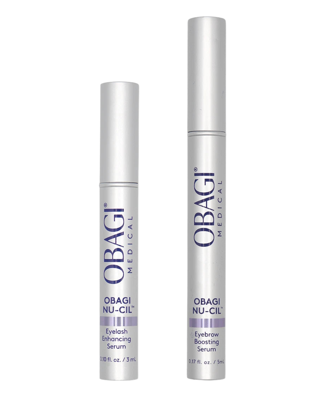 Obagi Nu-Cil Eyelash Enhancing Serum and Nu-Cil Eyebrow Boosting Serum duo, lash and brow growth serums