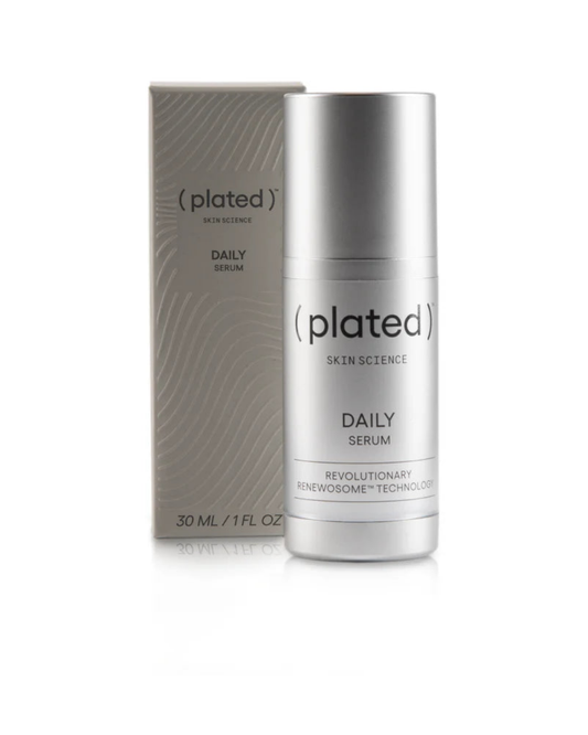 Plated Skin Science DAILY Serum with Renewosome technology, 30 ml daily rejuvenating face serum with box