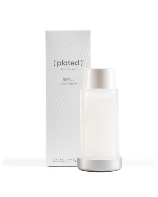 Plated Skin Science DAILY Serum refill bottle with box, 30 ml replacement for the Plated Daily Serum