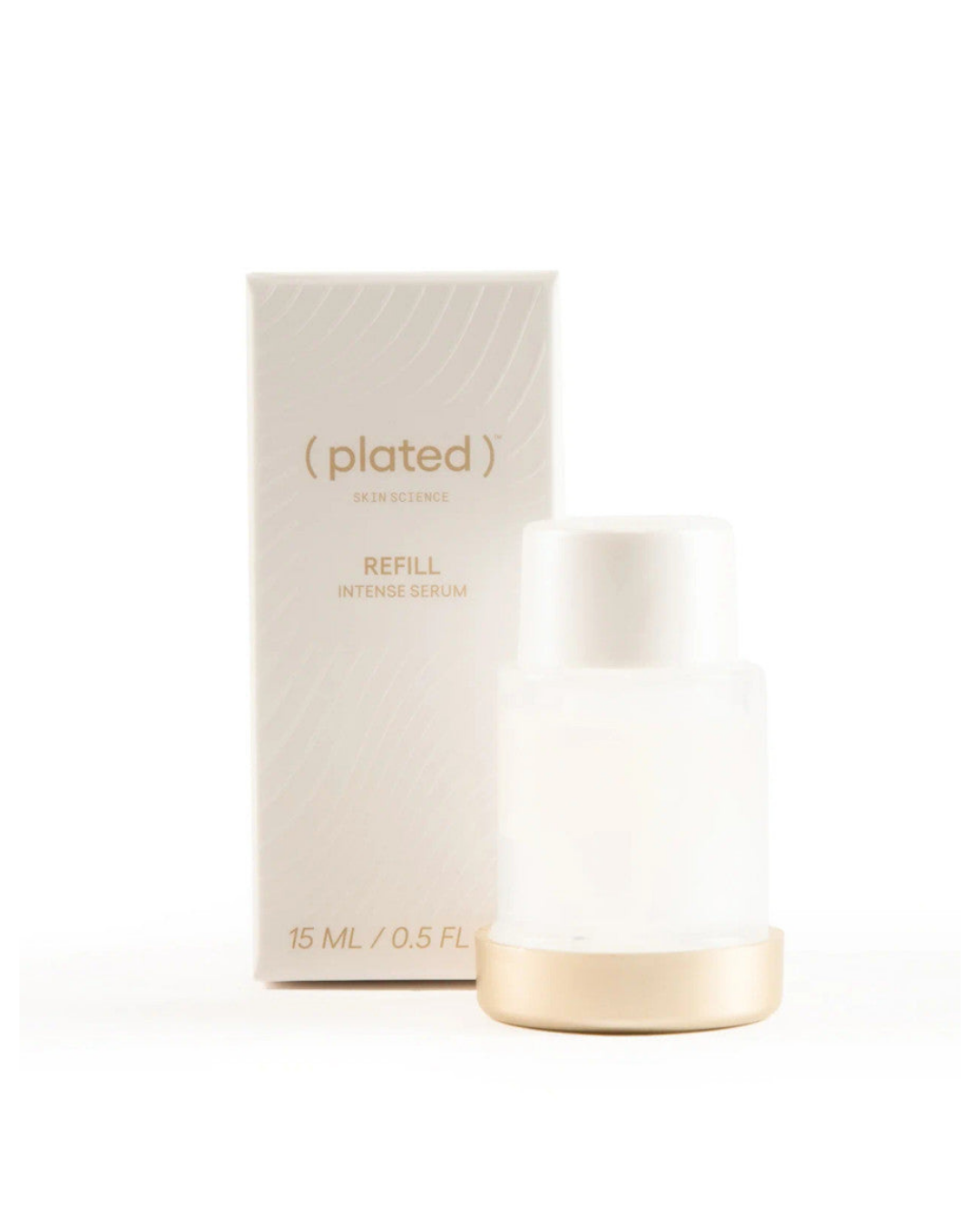 Plated Skin Science INTENSE Serum refill bottle with box, 15 ml replacement for the Plated Intense Serum